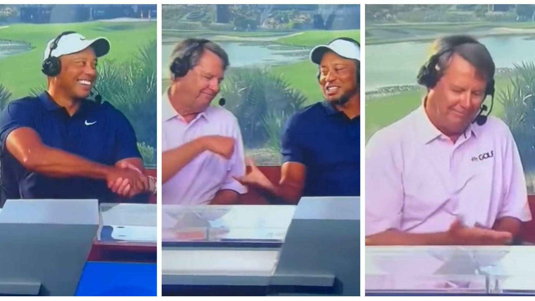 Tiger Woods plays off cringeworthy fist bump attempt during Hero appearance
